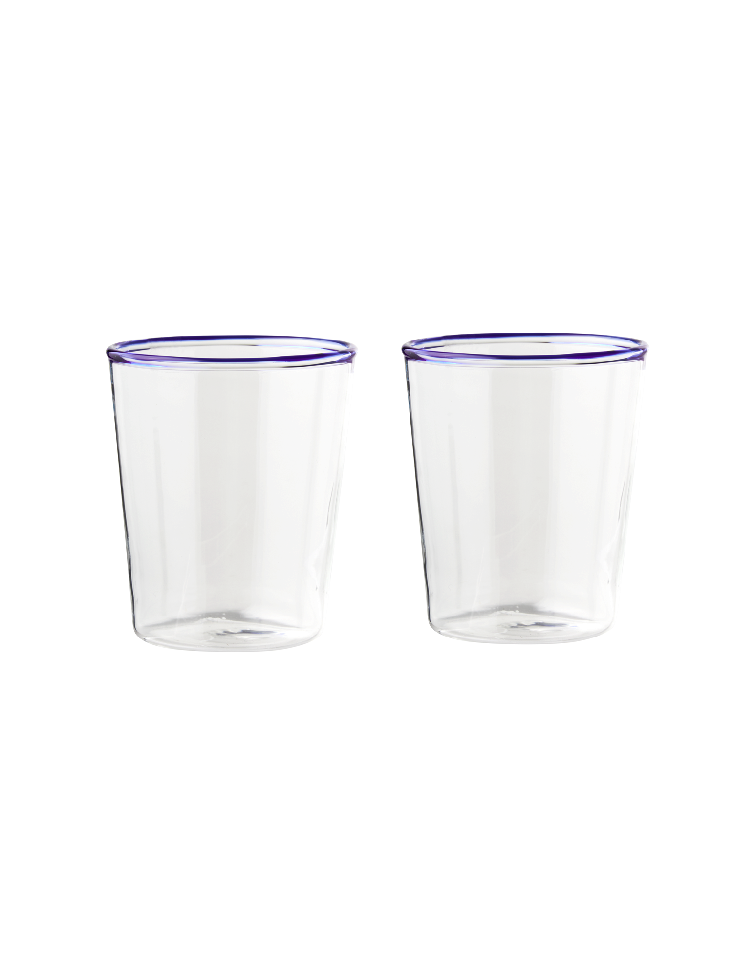 Drikkeglas | Glas. Ø7,5 x 9 cm.  | Dark Blue