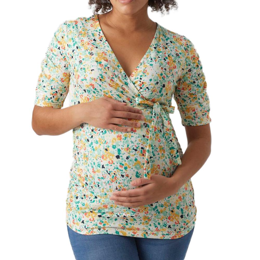 Mamalicious T-Shirt de Grossesse et d'allaitement Blanc Femme Mamalicious 20018118