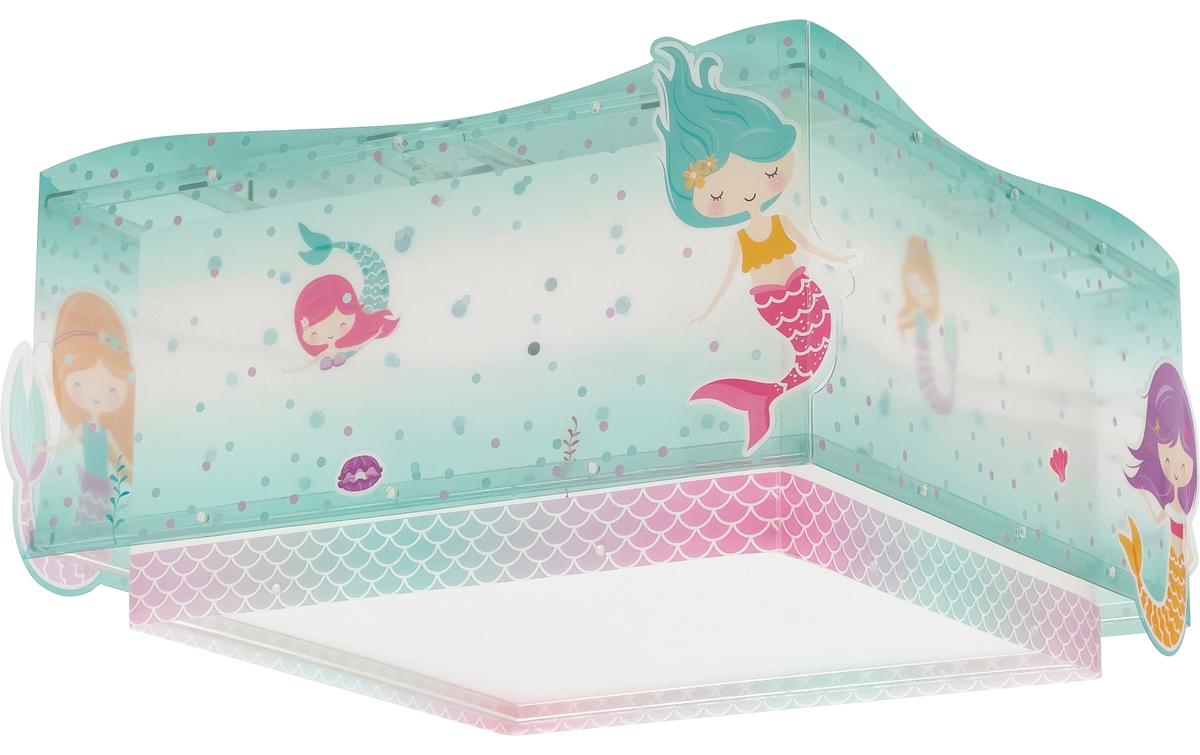 Deckenlampe MermaidsDeckenleuchte mit Doppelschirm für Kinderzimmer