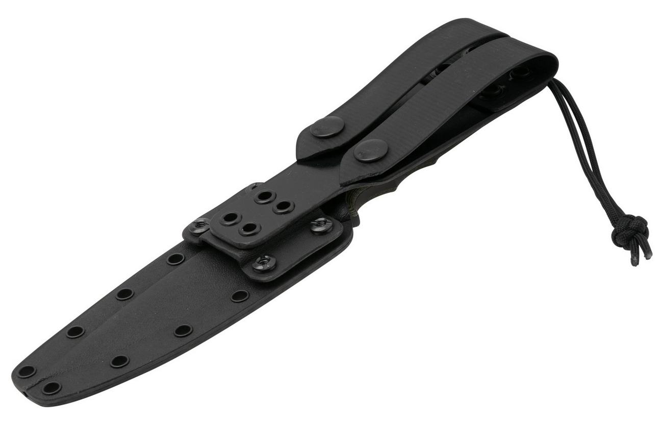 Spartan Blades Harsey Clandestina SB57BKCMKYBK Black, Camo Micarta, survivalmes, kydex schede