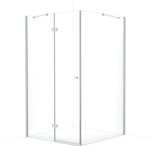 Amber Douchecabine | 110x110 cm Chroom Helder glas Draaideur Vierkant
