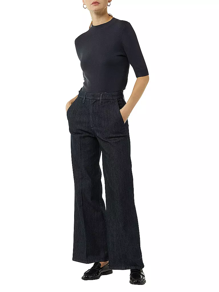 COMMA Pullover Slim Fit dunkelblau