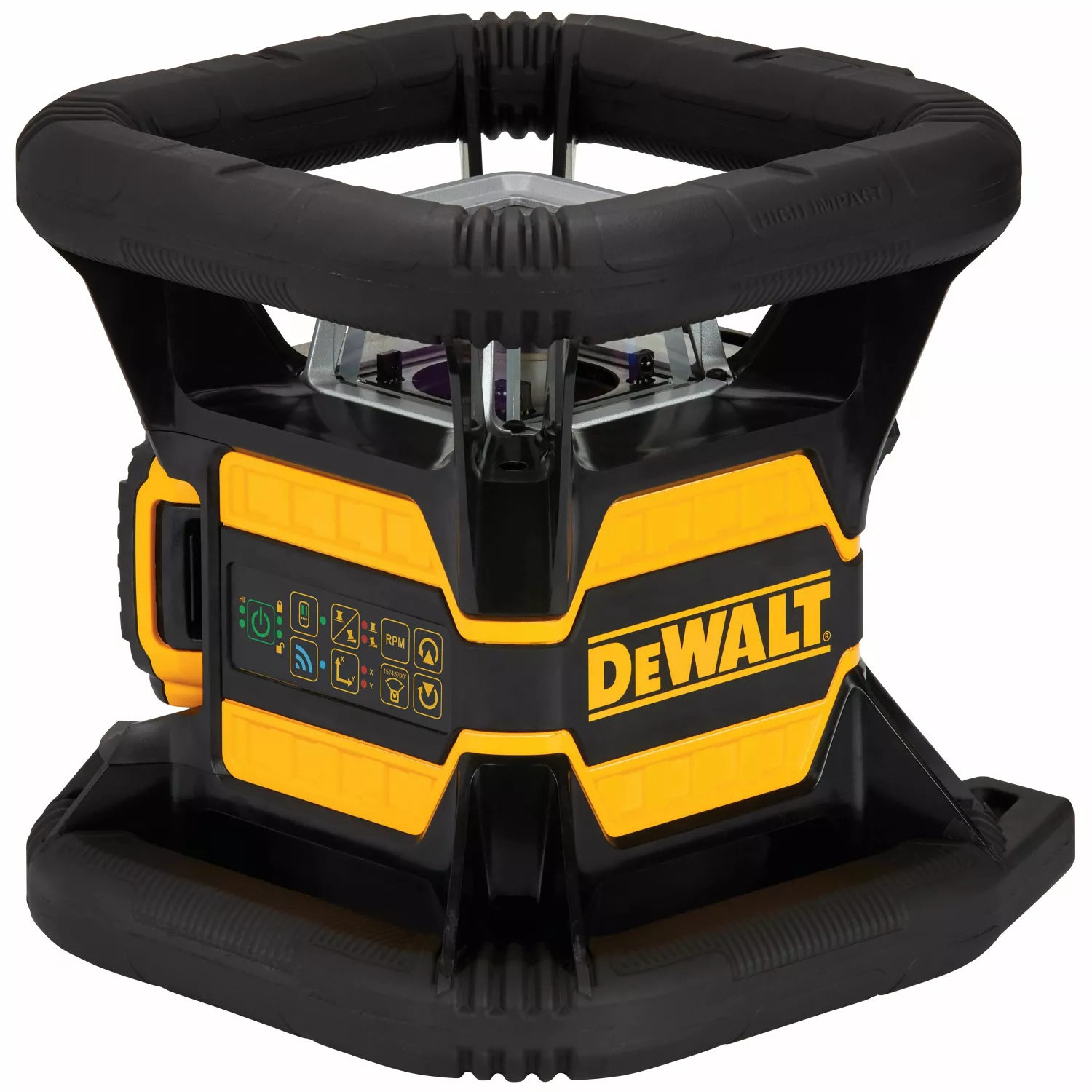 DeWALT DCE080D1GS 18V Rotatie laser set incl. ontvanger in koffer - Groen - 30m - IP67