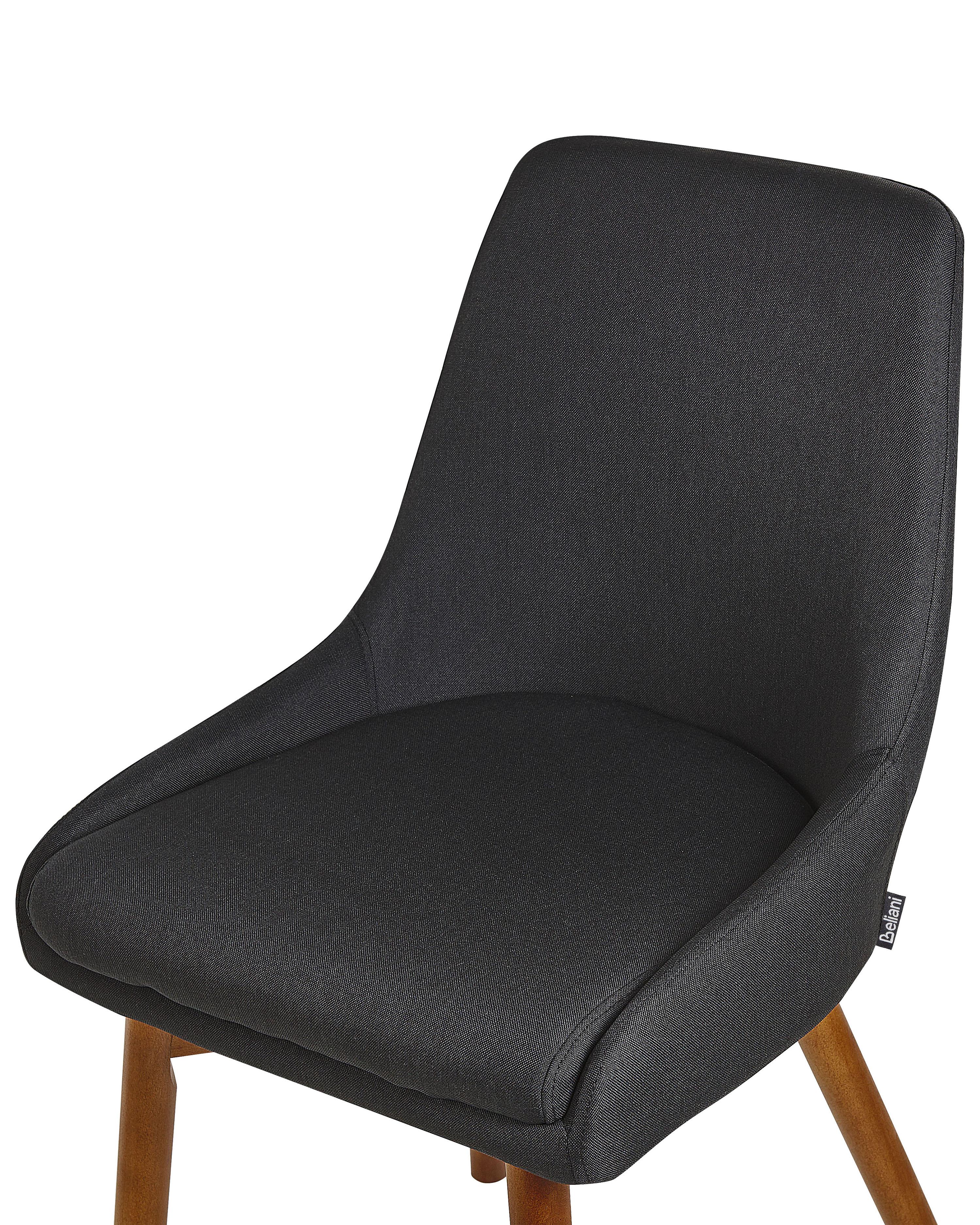 Set van 2 eetkamerstoelen MELFORT Zwart