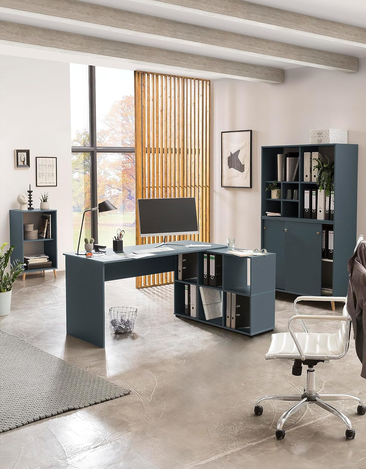 Schildmeyer Aktenschrank Serie Rena 500, 153194, Fjord, 51 x 41 x 92,6 cm