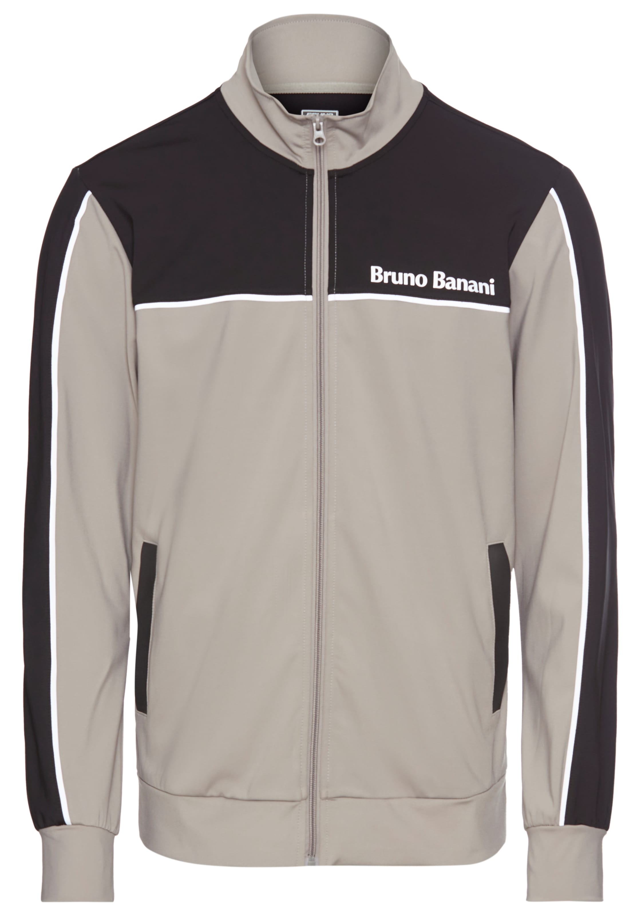 Bruno Banani Sweatjacke , mit Reflektorstreifen in Teilungsnähten