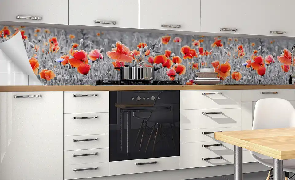 Küchenrückwand-Folie Fixy Poppy 450 cm Poppy