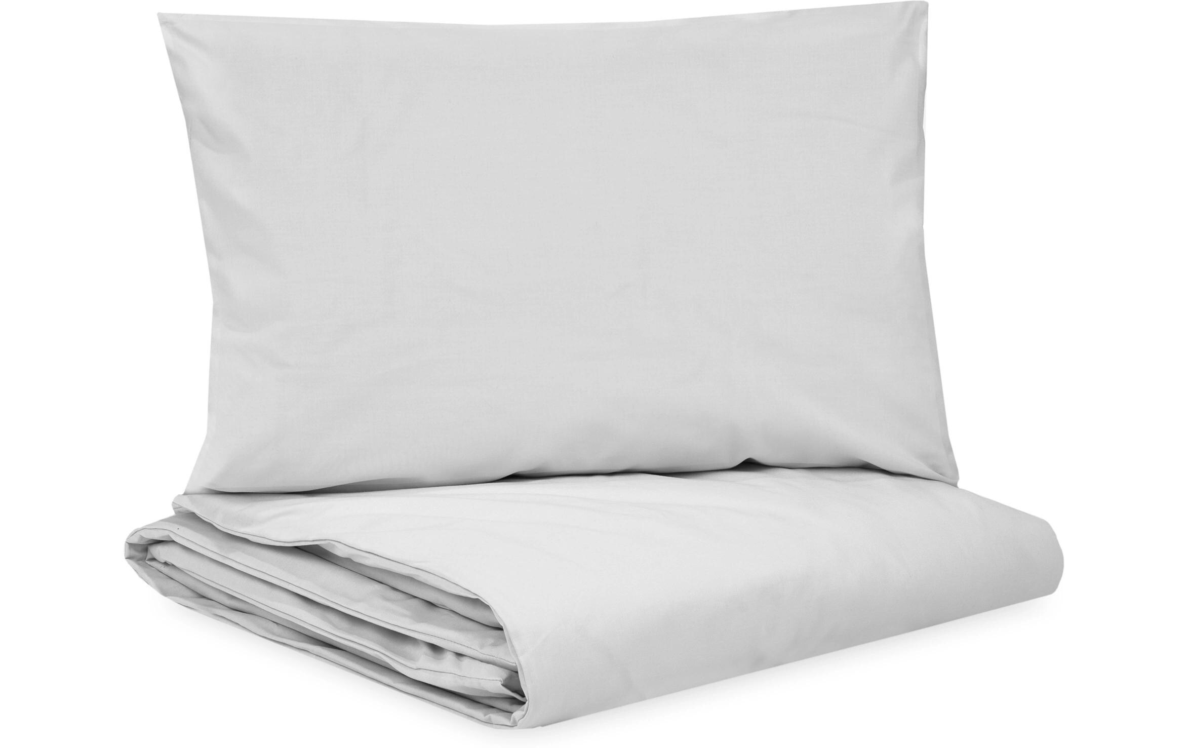 Kinderbettwäsche Light Grey 100 x 135 cm + 40 x 60 cmWeiche und strapazierfähige Bettwäsche