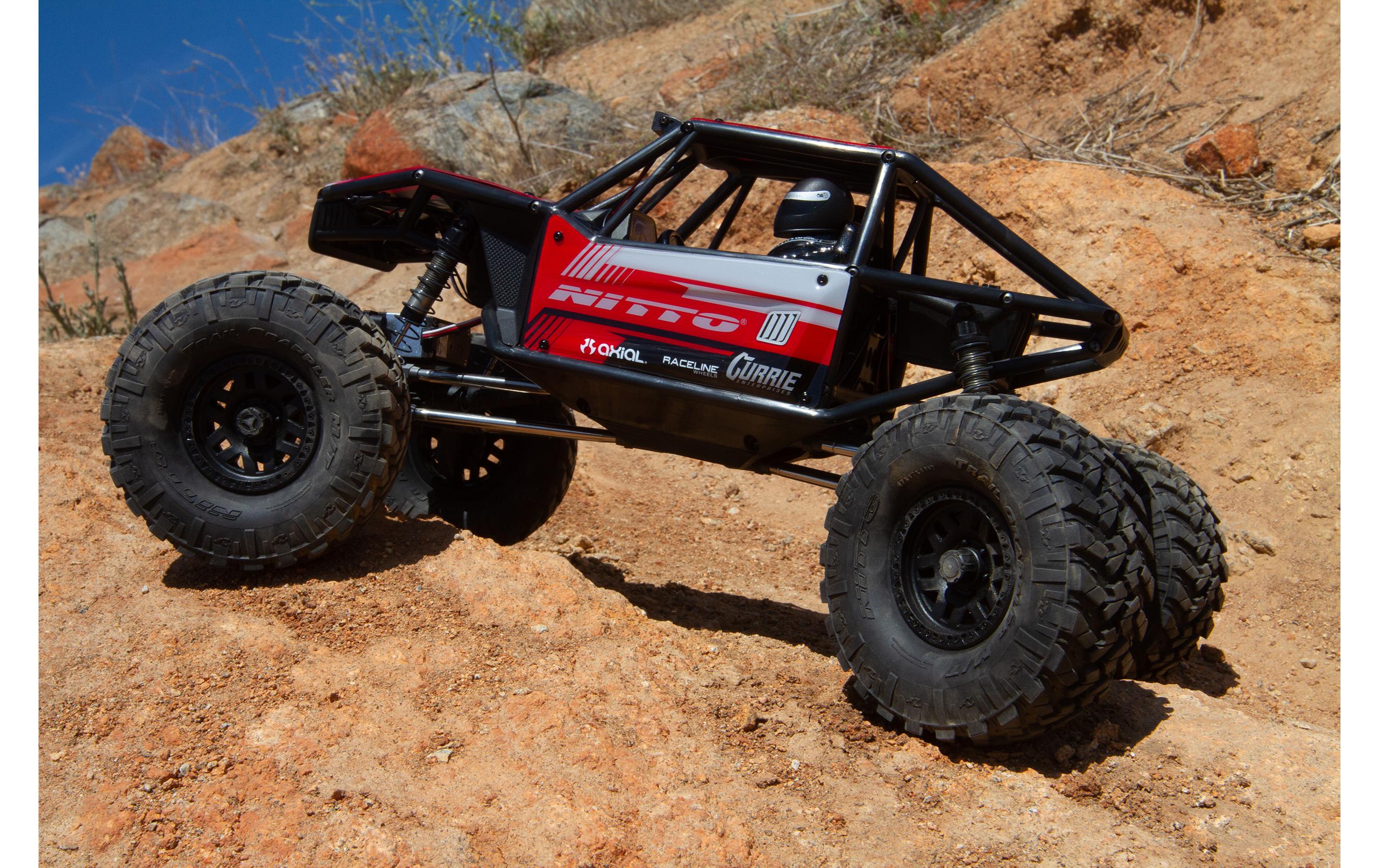 Rock Crawler Capra 4WS, Schwarz, 1:10, ARTR<br>Unlimited Trail Buggy mit Allrad Lenkung