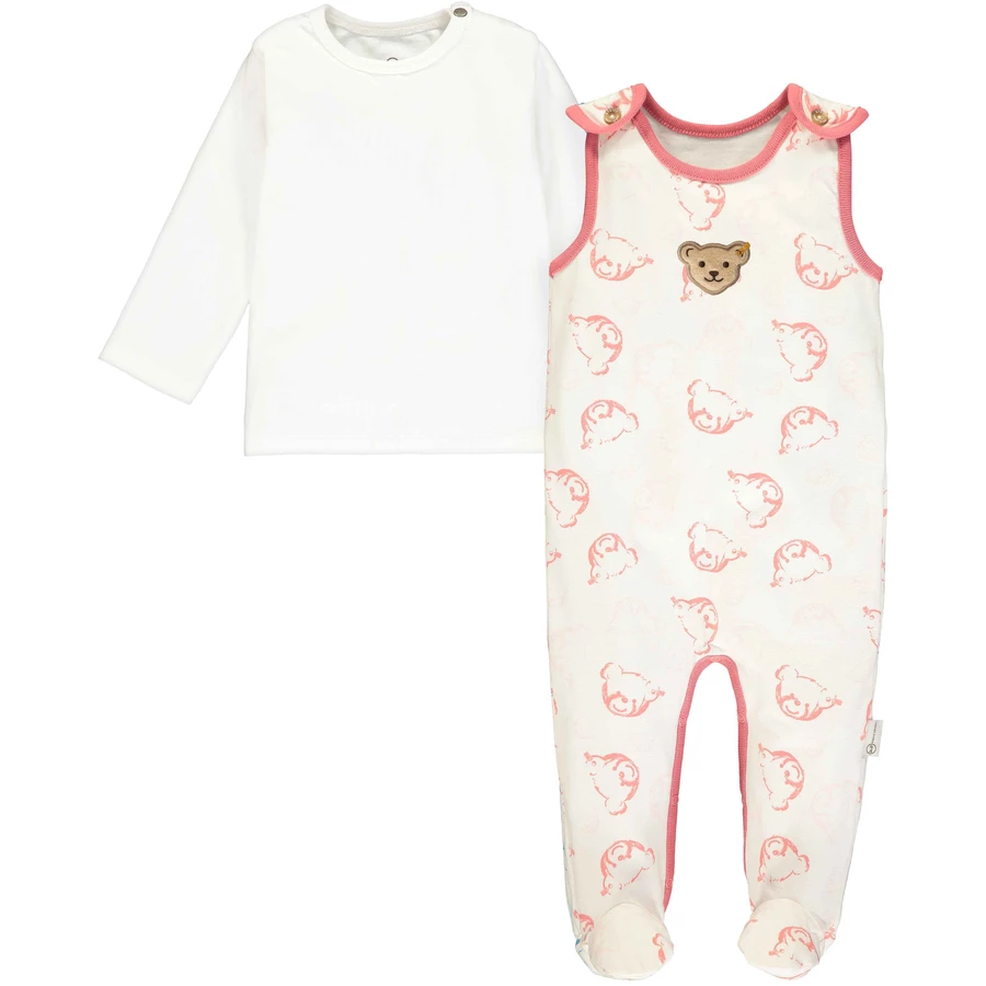 Steiff Stramplerset 2-tlg., cloud dancer rot