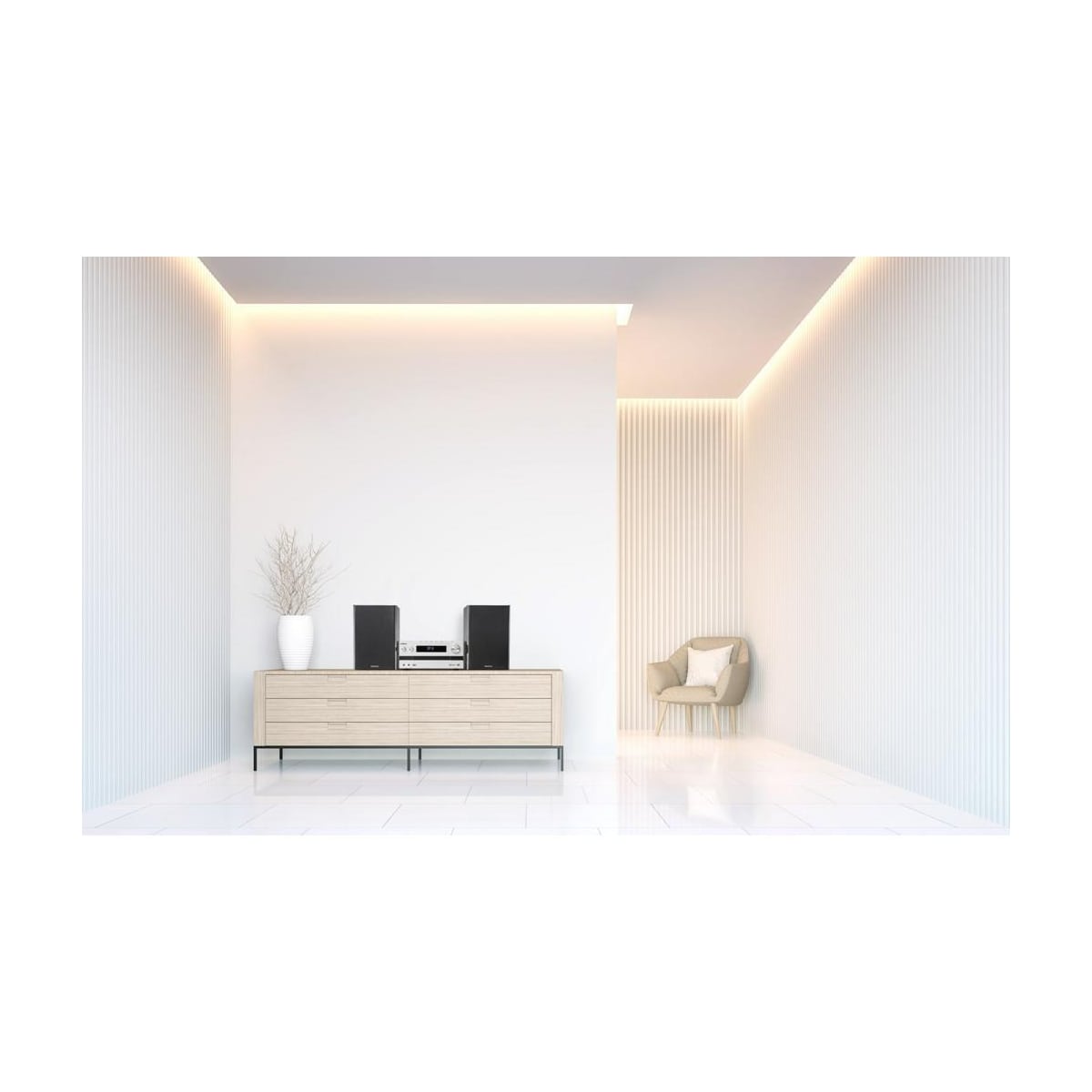 Kenwood M-918DAB - Minianlegg med Bluetooth og DAB, Sølv