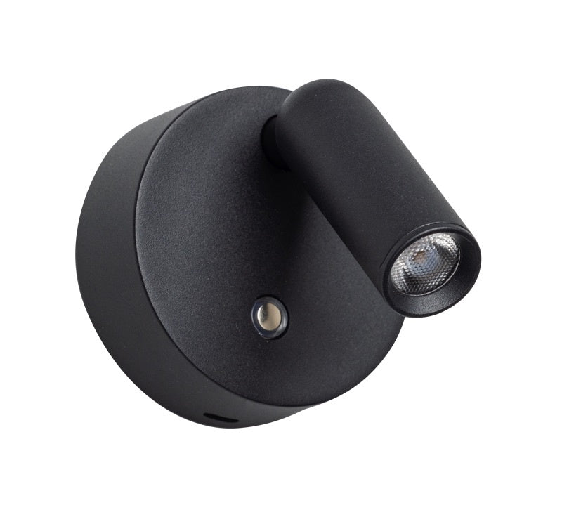 ETH Wispo Wandlamp | Spot  dimbaar Draadloos Zwart