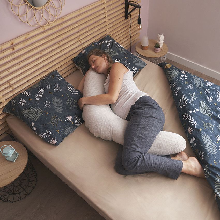 Coussin de maternité et d'allaitement Fluffy 2 en 1 - Ecru
