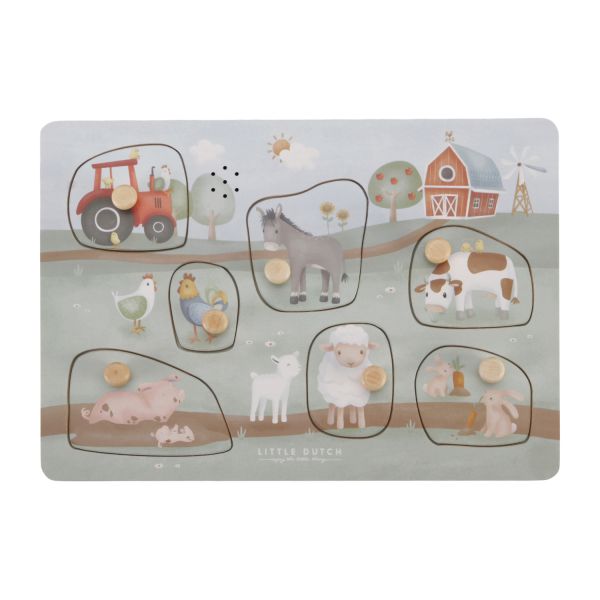 Little Dutch Geluidenpuzzel Little Farm FSC