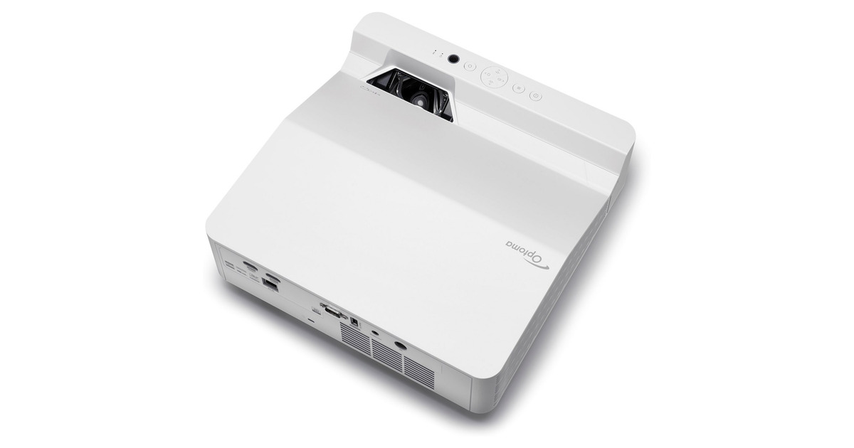 OptomaZW410UST Compacte Ultra korte afstand DLP-projector  (Wit, 4000 ANSI Lumen)