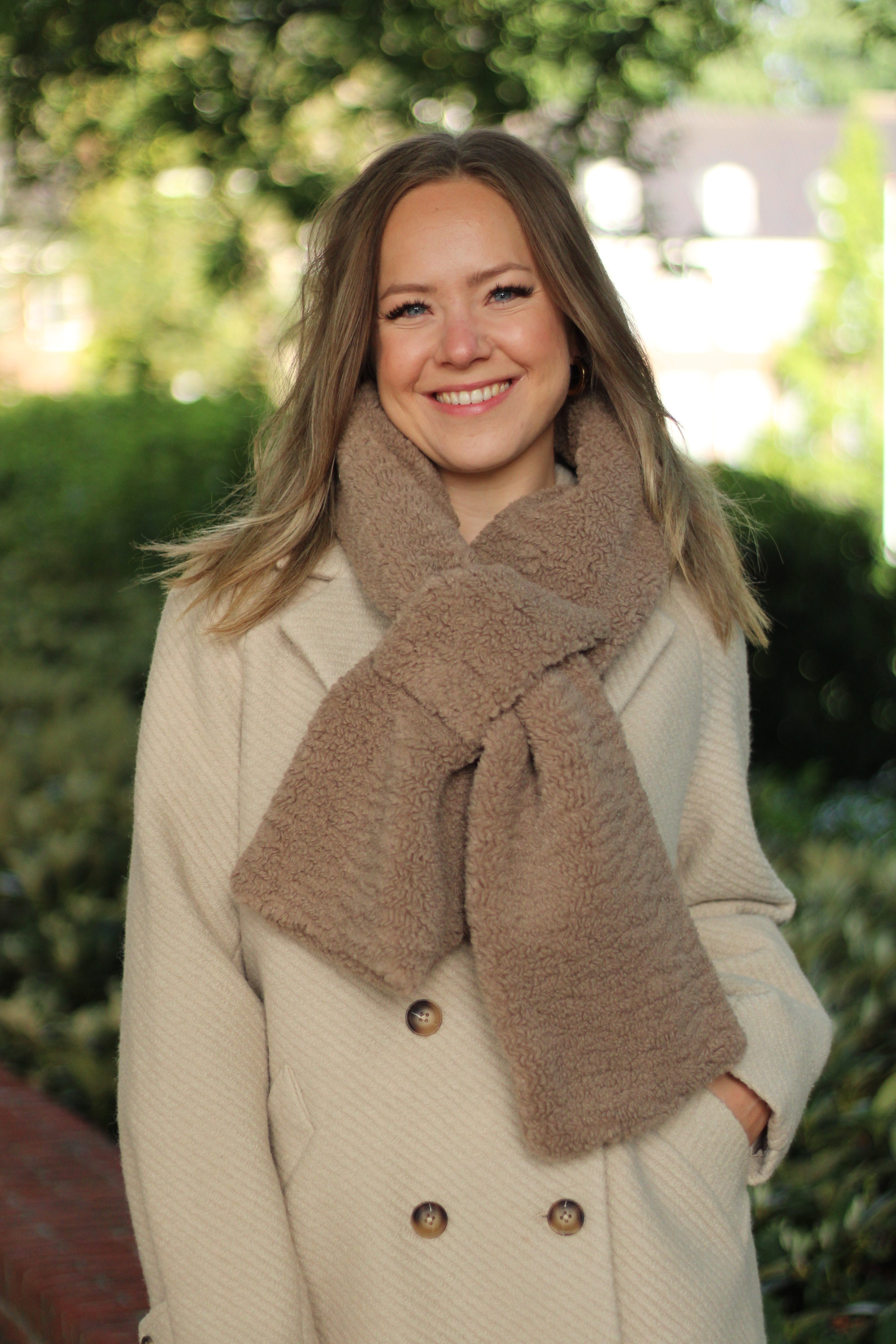 Rino & Pelle - Asho Teddy Scarf - Toffee