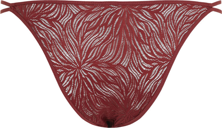 Calvin Klein HIGH LEG TANGA Syrah