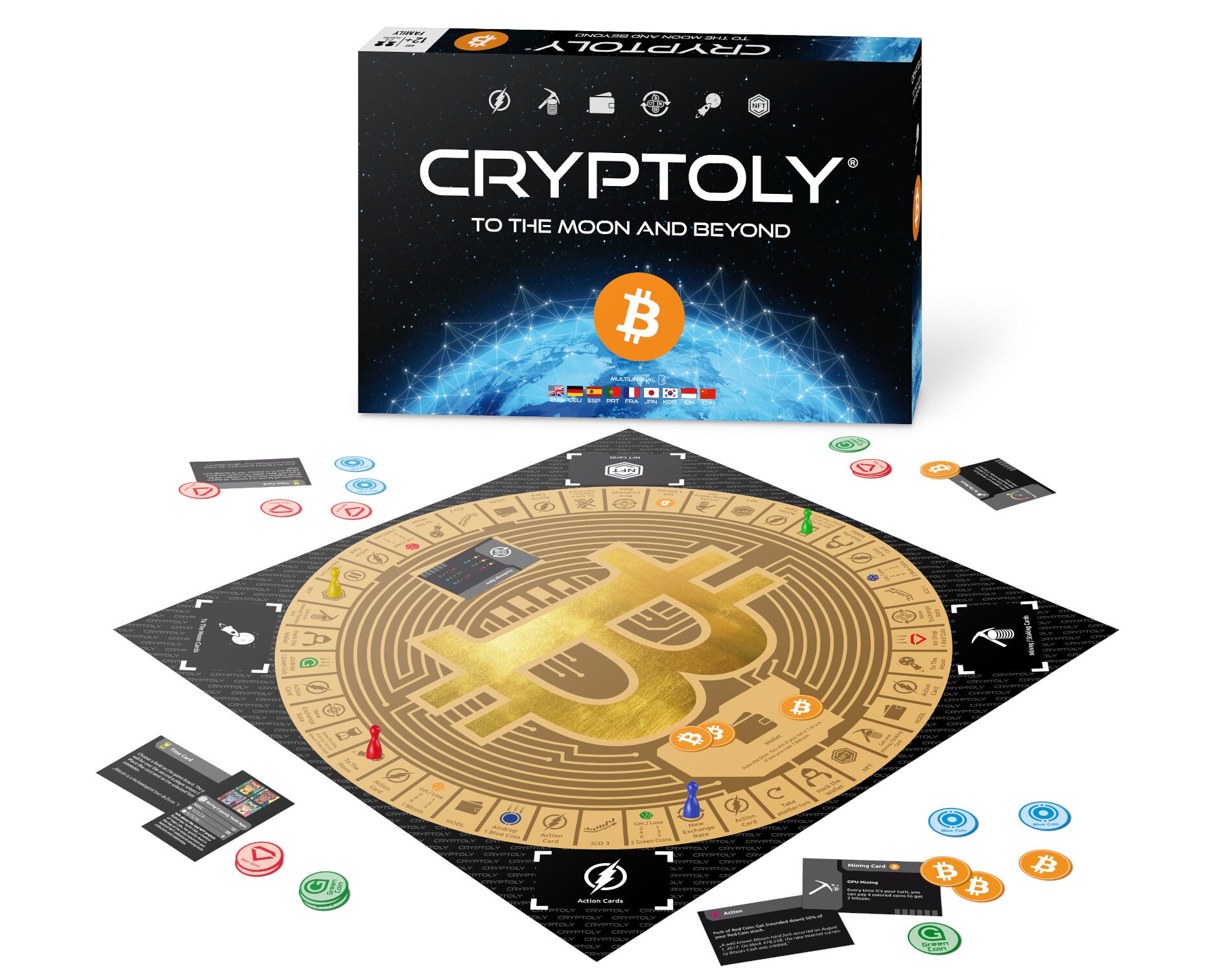 CRYPTOLY - Das Strategiespiel für die ganze Familie! Englische Version für 2-6 Spieler ab 8 Jahren
