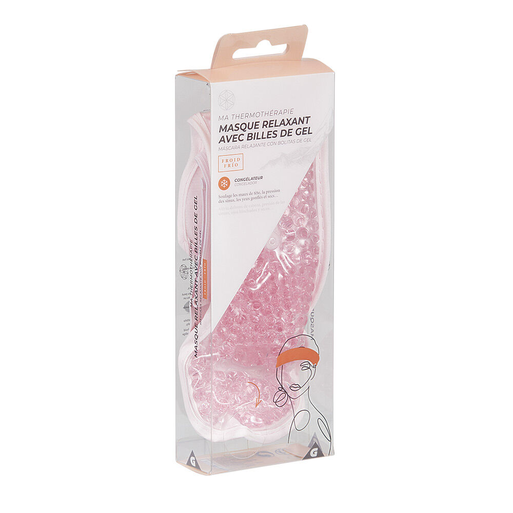 Masque relaxant avec billes de gel