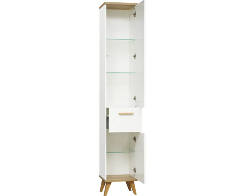 Pelipal Noventa hoge kast, wit, hoogte 205,0 cm, breedte 35,5 cm
