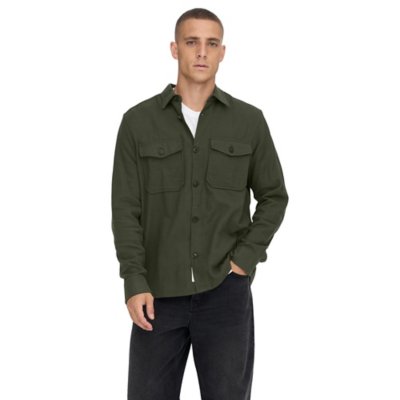 Chemise à manches longues homme Onsmilo Solid ONLY AND SONS