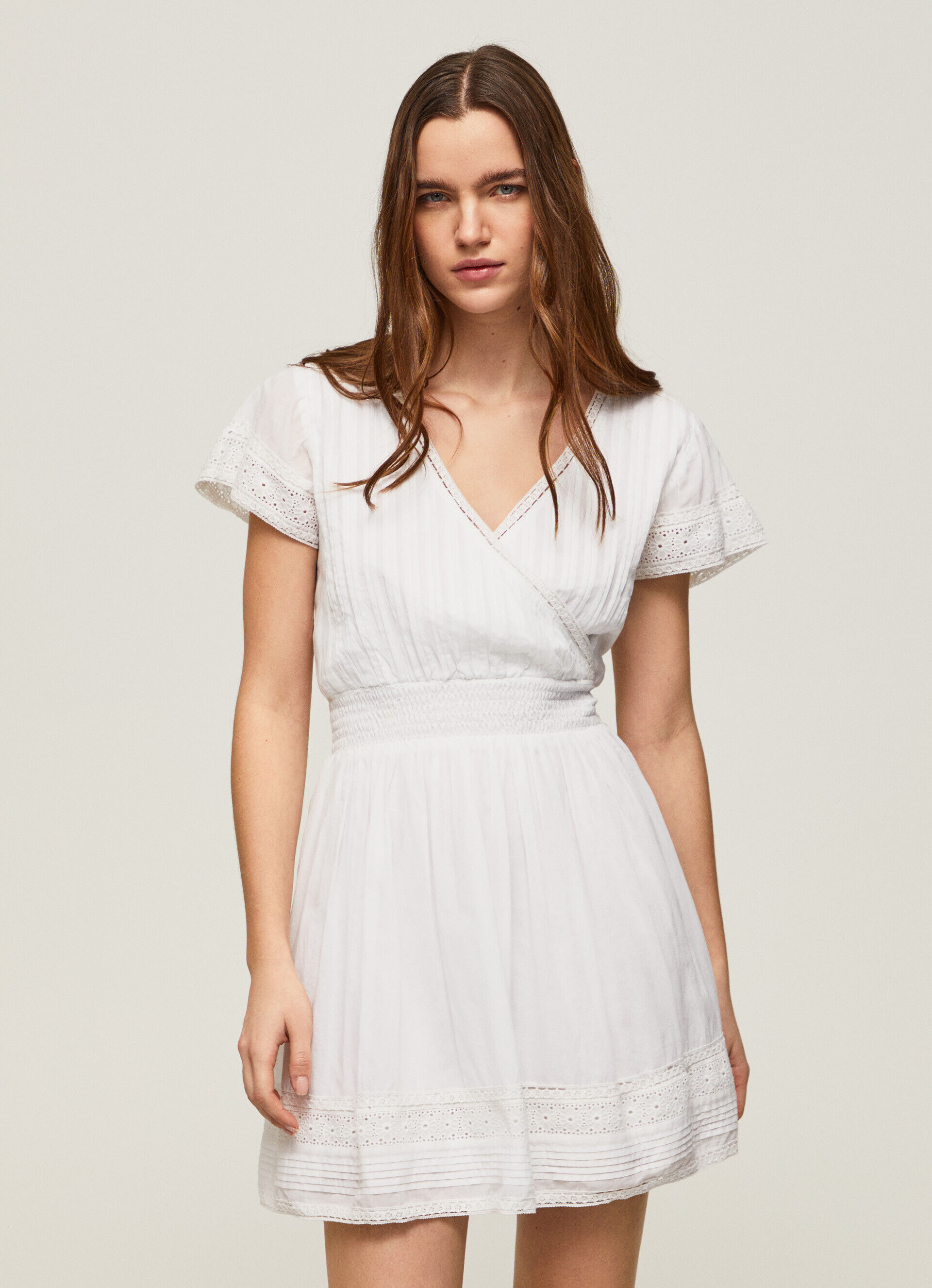 VESTIDO DE ALGODÃO BORDADO POETE - branco