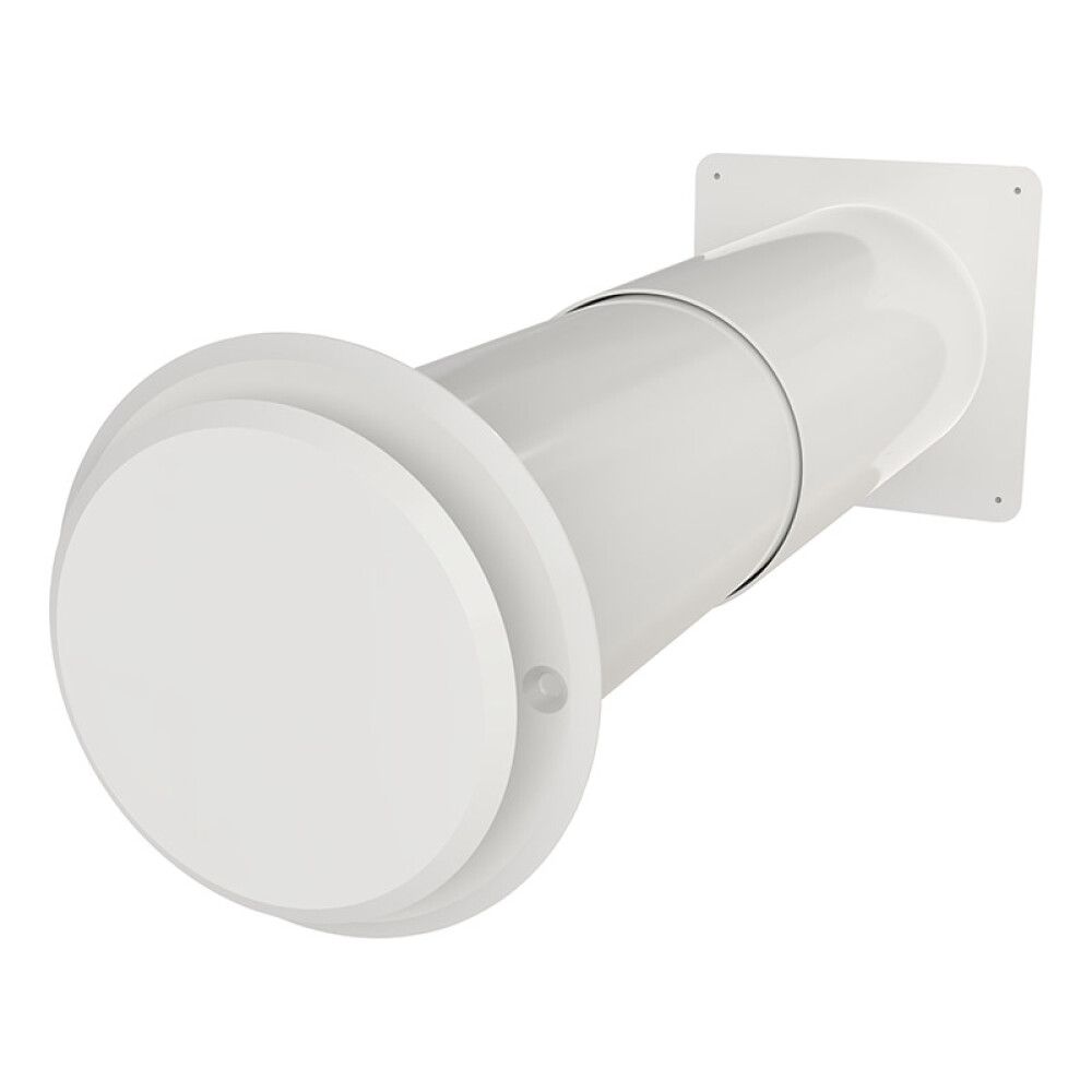 VEGGVENTIL FLEXIT 80T Ø80MM HVIT
