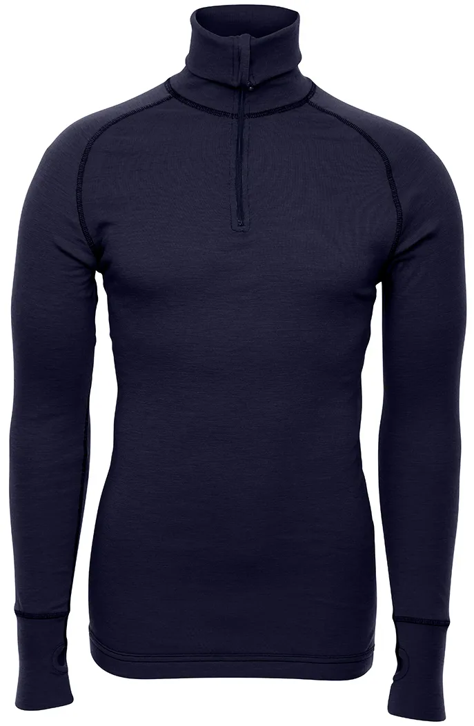 Brynje Unisex Arctic Zip Polo Shirt Navy