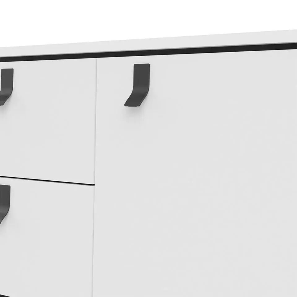 Hioshop Rye dressoir 2 deuren- 2 lades mat wit