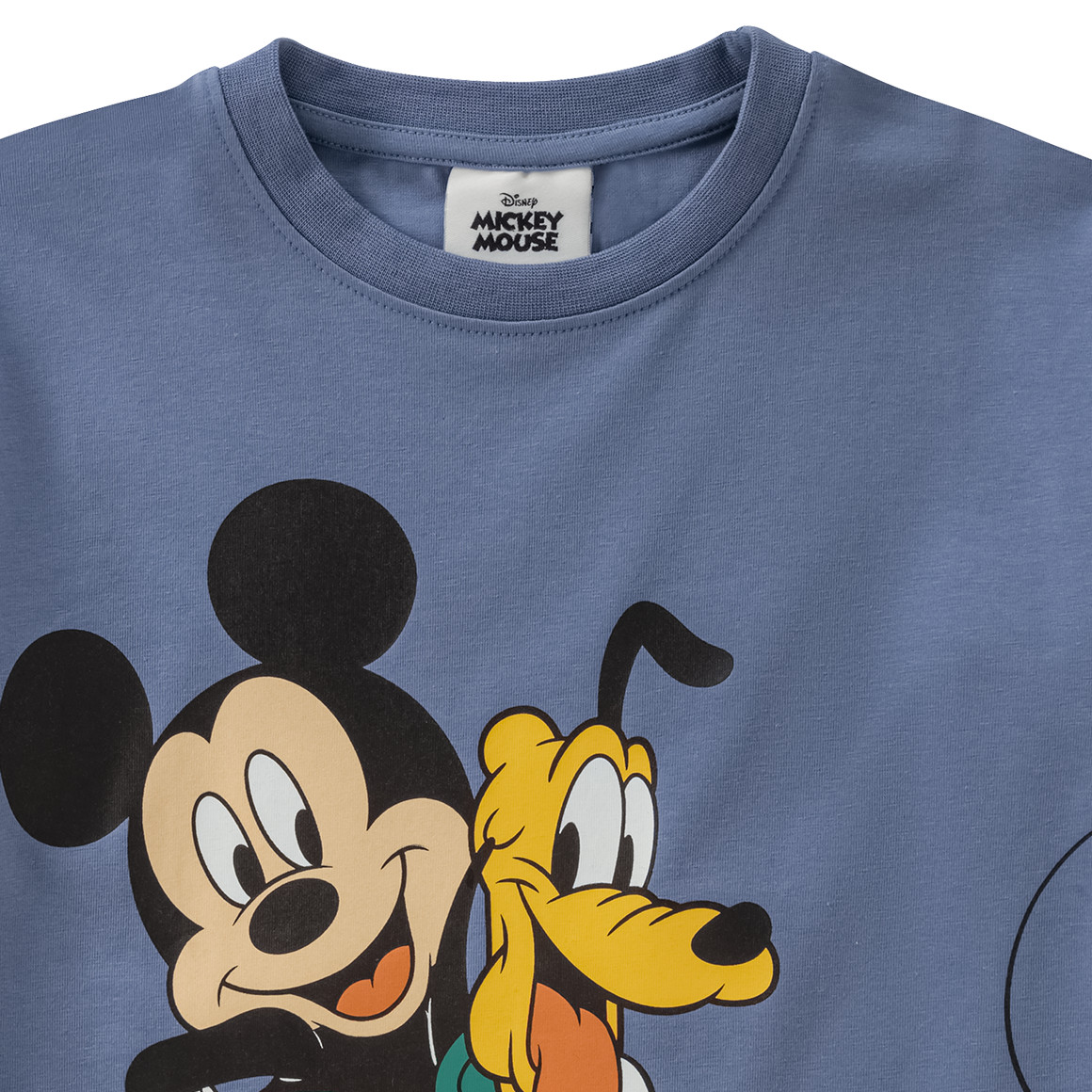 Topolino Micky Maus Langarmshirt mit großem Print hellblau