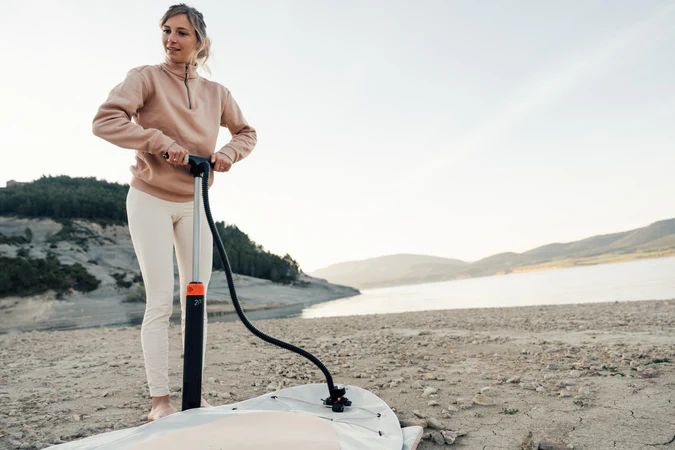 Decathlon Itiwit - Bomba de Alta Pressão de Dupla Ação para Camping e Esportes Aquáticos (0-20 PSI)