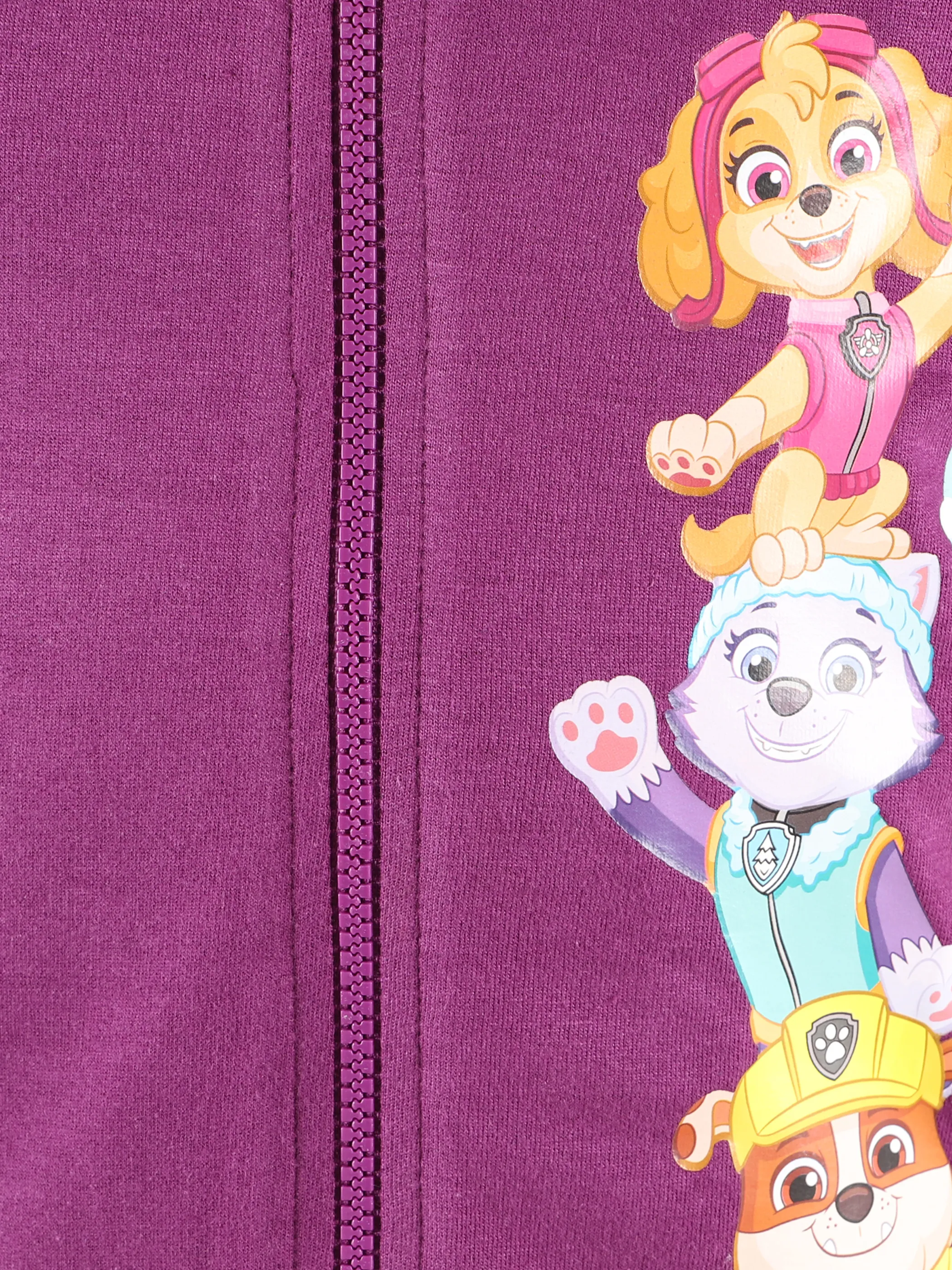 Mädchen Sweatjacke mit Print und Kapuze