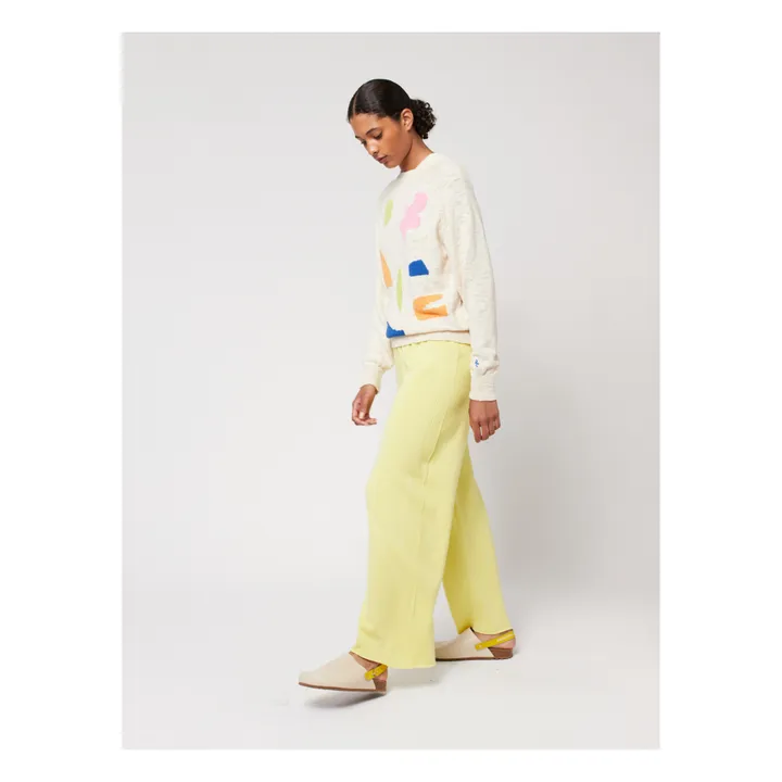 Bobo Choses Pull Intarsia Summer Landscape - Collection Femme  | Ecru