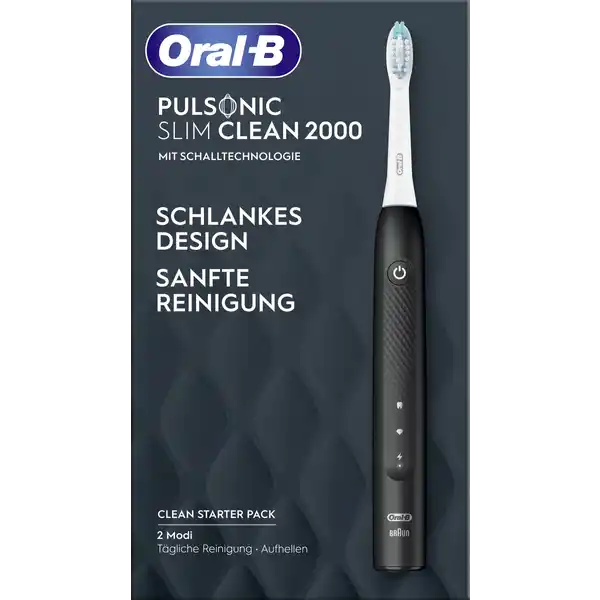 Pulsonic Slim Clean 2000 Elektrische Zahnbürste Schwarz