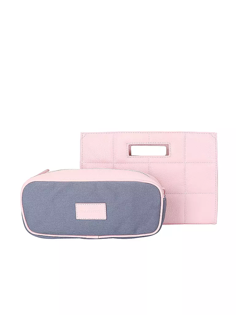 JULIA SKERGETH Ledertasche - Henkeltasche QUILTED BAG SMALL rosa