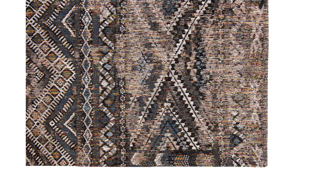 Vloerkleed Black Rabat 9113 Antiquarian Kilim  | Louis de Poortere