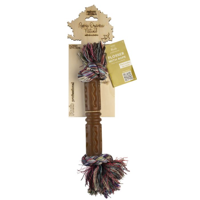 Brinquedo para cães Return Rub Flosser com corda