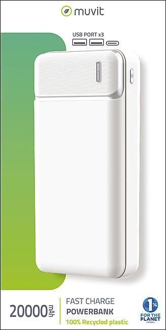 MUVIT - BATTERIE NOMADE MUVIT FOR CHANGE 20000 MAH