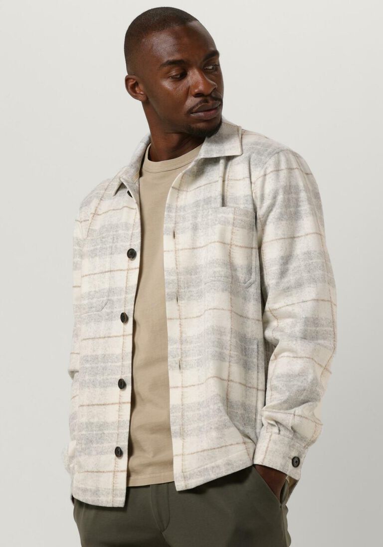 PROFUOMO gebroken wit profuomo overshirt ppuf10026