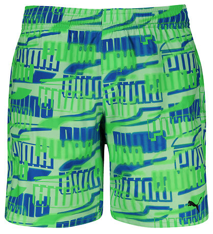 Puma Bådeshorts - Fluo Green Combo