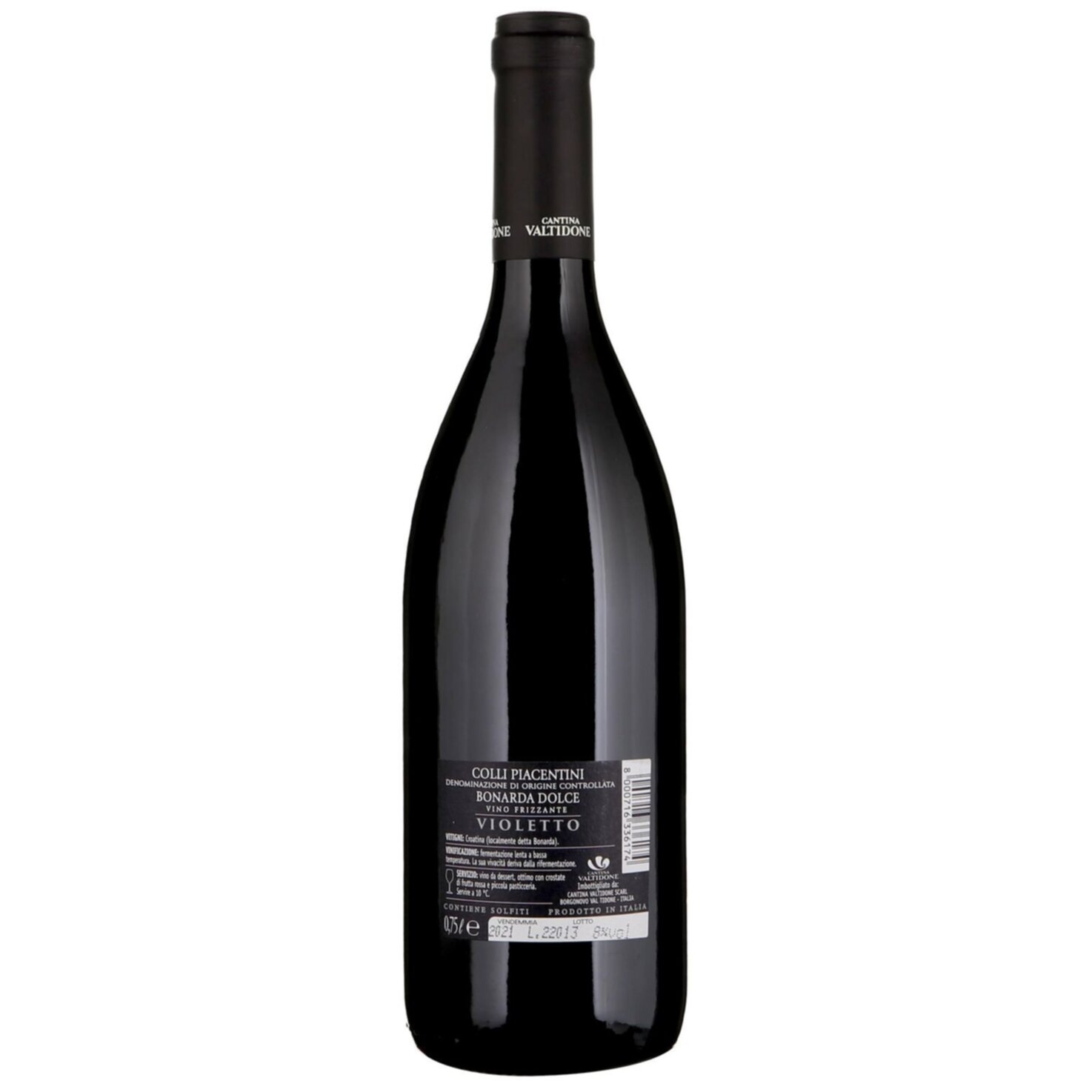 Colli Piacentini DOP Bonarda dolce frizzante Violetto -75cl