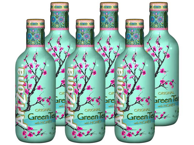 AriZona Green Tea with Honey 6 x 1.5 l Erfrischungsgetränk mit grünem Tee und Honig