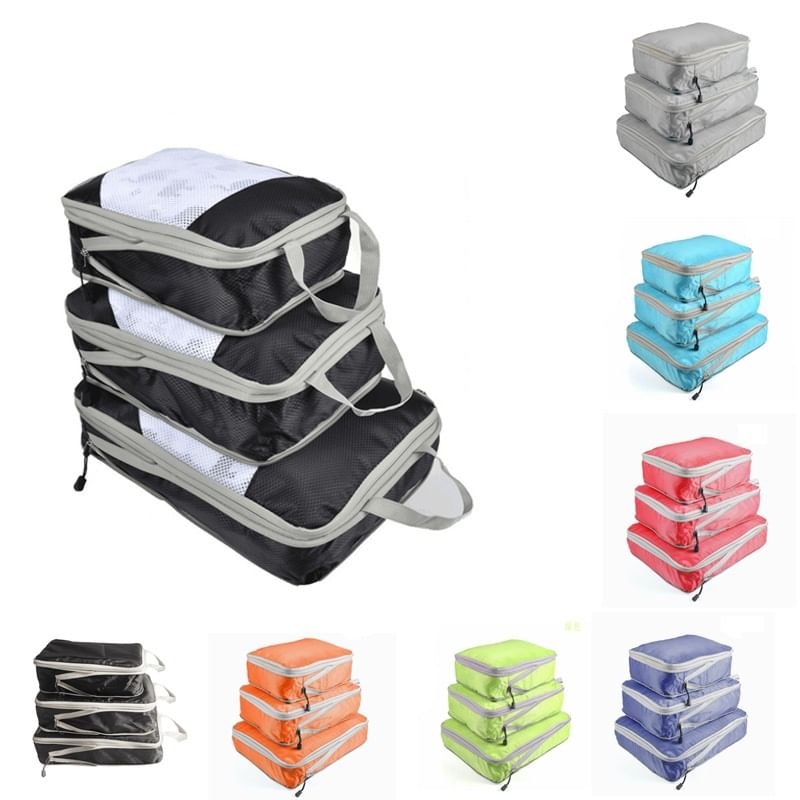 Masae - Set van 3: Reispakkubus Kledingorganizer (Verschillende ontwerpen)