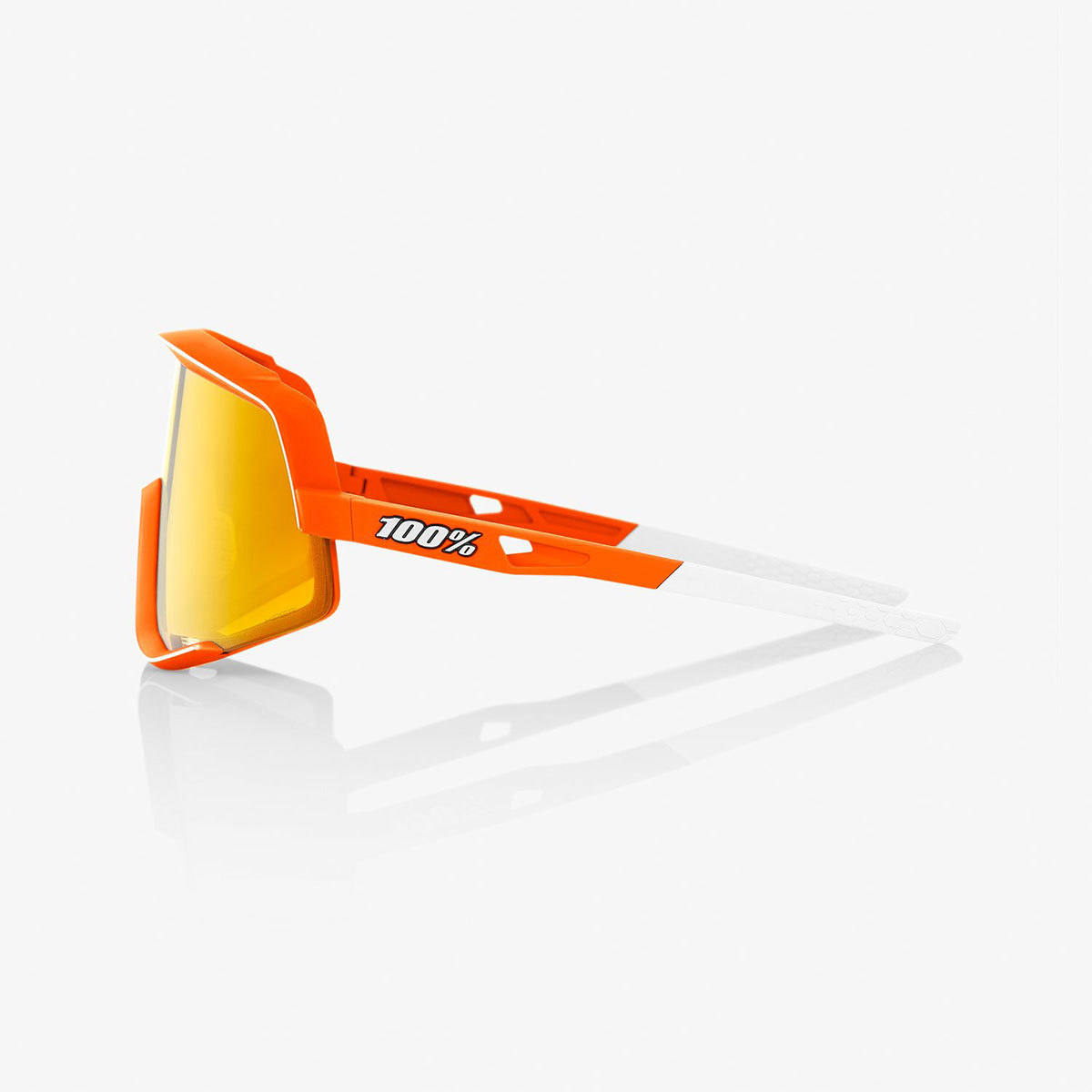 100% Glendale Sport Zonnebril Oranje met HiPER Red Multilayer Mirror Lens