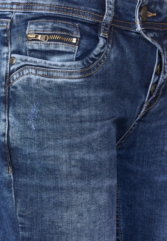 Casual Fit Jeans - authentic blue destroy