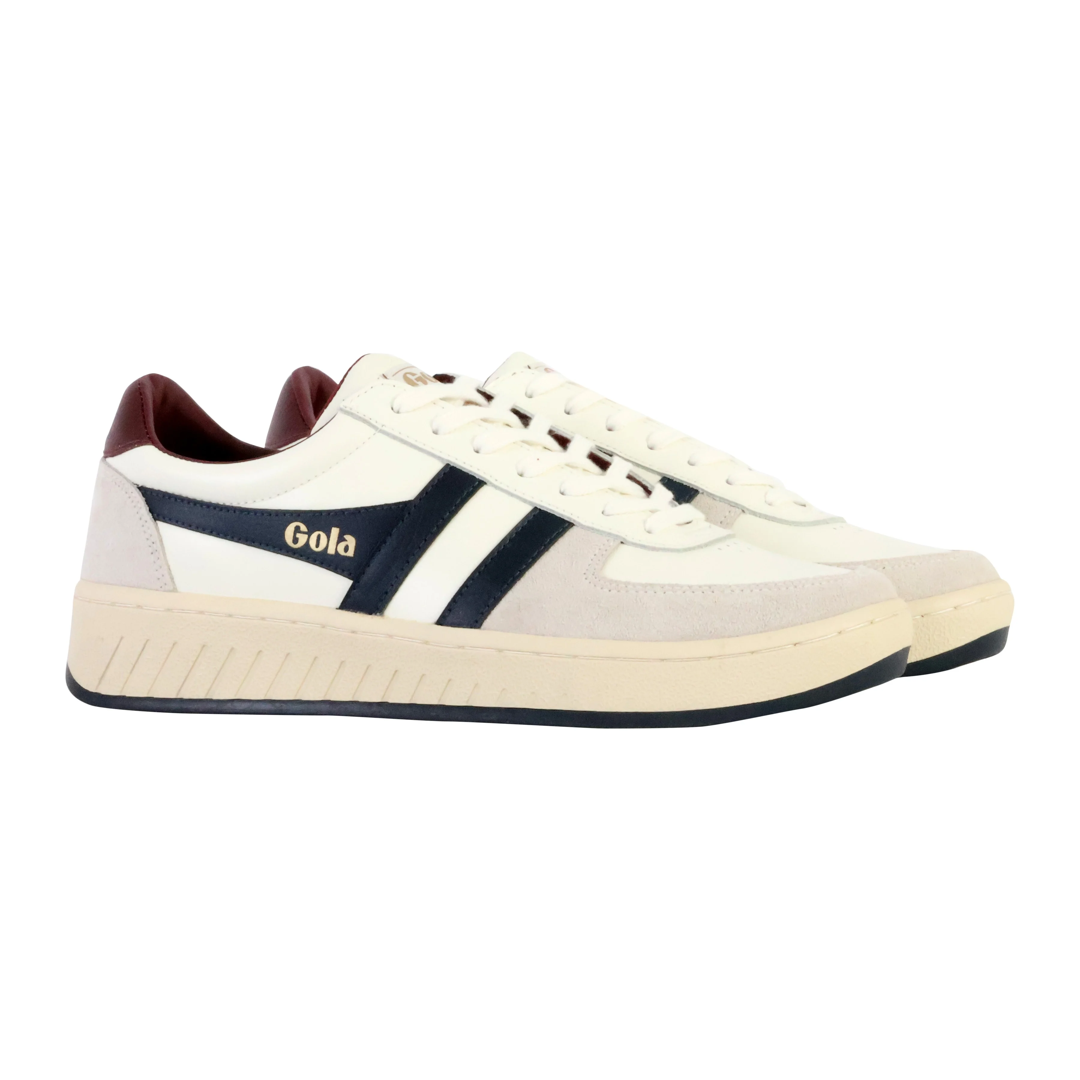 Baskets basses en cuir Grandslam classic | Blanc