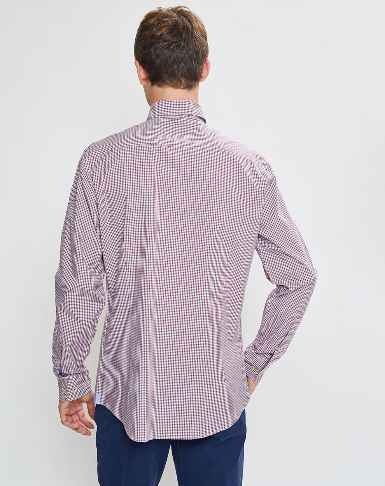 Hackett London Chemise Slim Fit à carreaux rouge