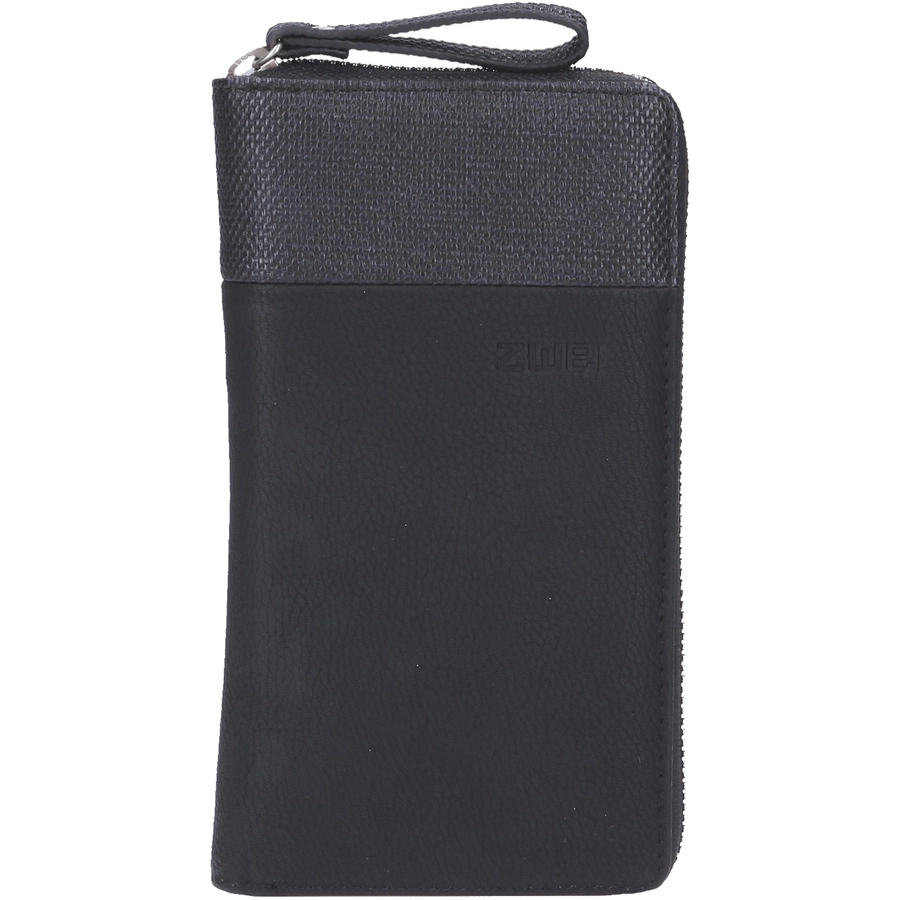 zwei Eva EV2 - Geldbörse 19 cm nubuk-black