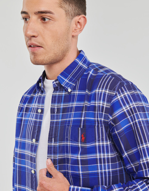 Polo Ralph Lauren - CHEMISE COUPE DROITE EN OXFORD Azul / Azul / Multiple