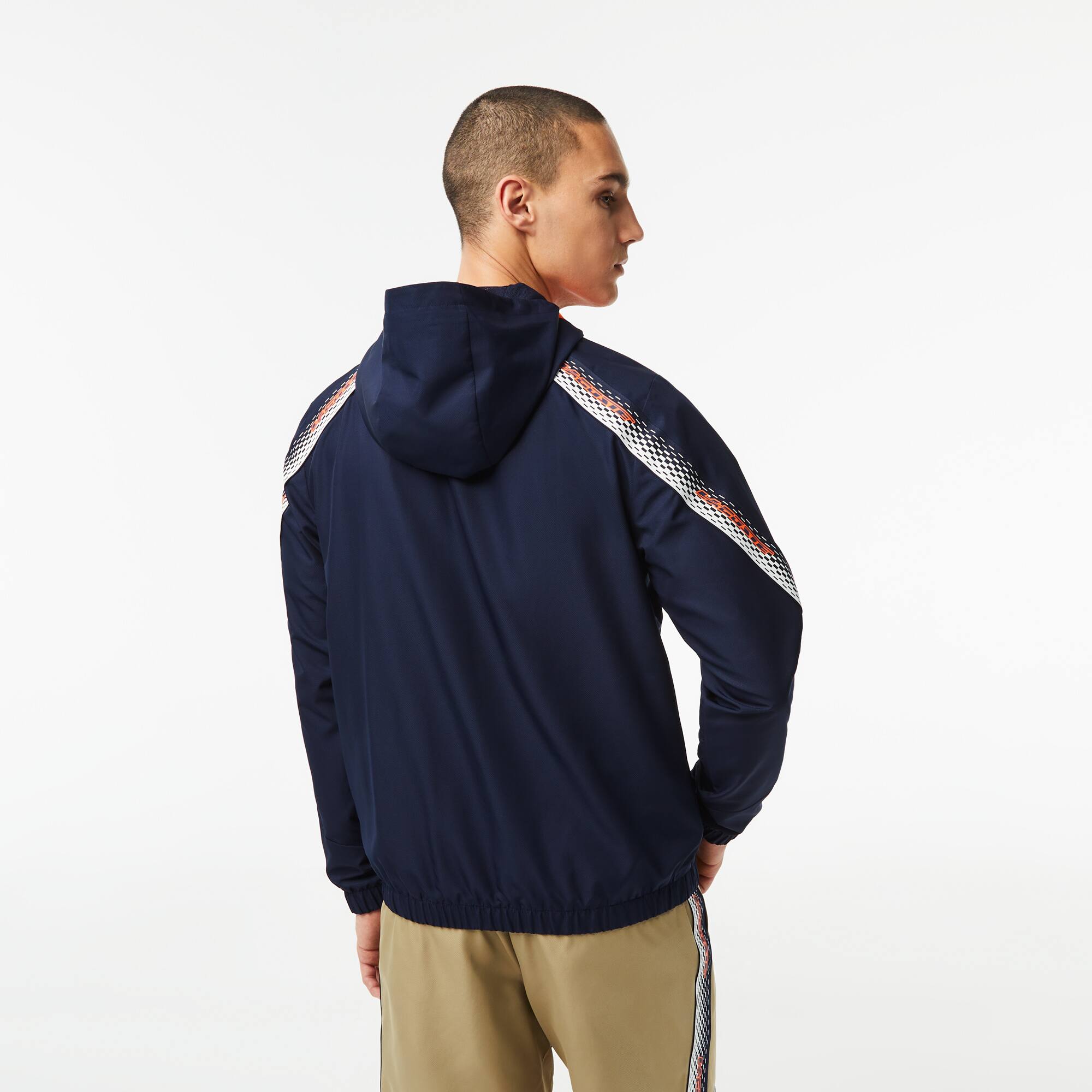 Veste à capuche homme Lacoste Tennis en polyester recyclé Manteaux & Vestes - Bleu - Lacoste - Homme